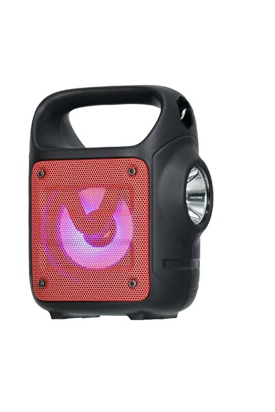 GFUZ Bluetooth Hoparlör Led Ikaz Işıklı El Fenerli Kablosuz Ses Bombası Fm Ra...