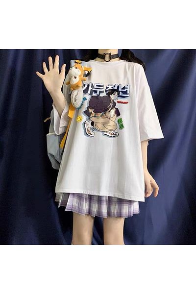 Touz Eysa Be Fearless Teenager με στάμπα λευκό μπλουζάκι Unisex Oversize