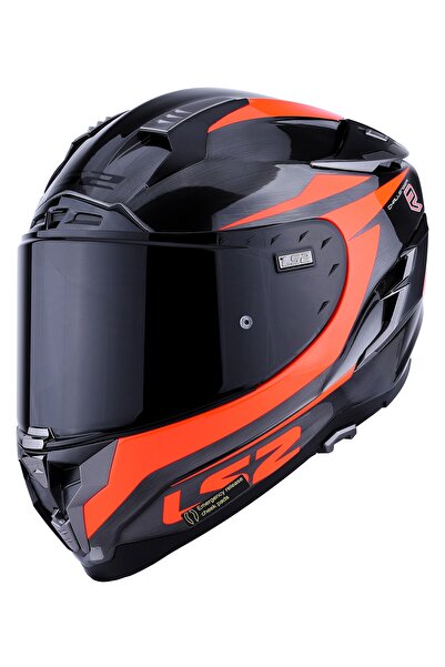 LS2 Challenger Cannon Jeans-turuncu Kask