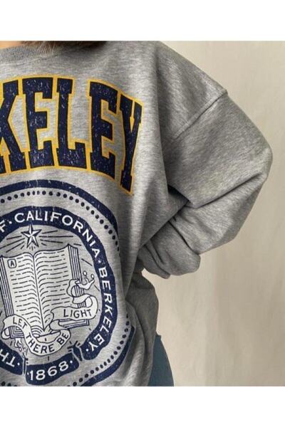 blackbonds Gri Berkeley Baskılı Seatshirt