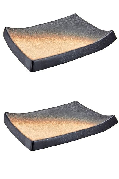İkram Dünyası Newyork Square Serving Plate 23 Cm 2 Pieces