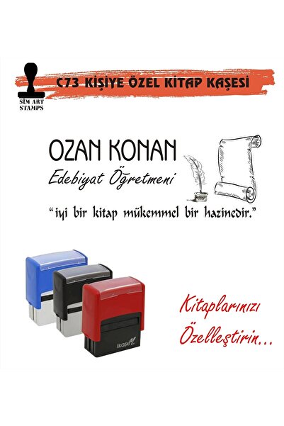 Kaşem Kitap Kurtlarına Ve Öğretmenlere Özel Kitap Kaşesi C73