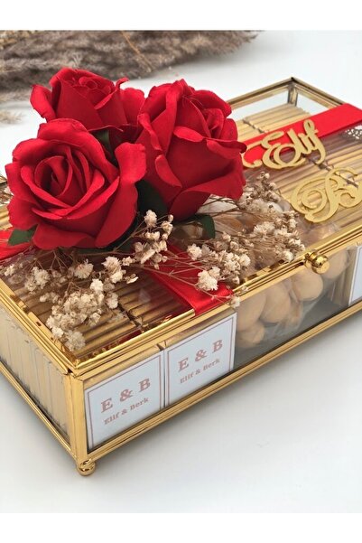 Masalsı Concept 80 Ad Madlen Kız Isteme Çikolatası, Cam Kutuda Söz Nişan Çiko...