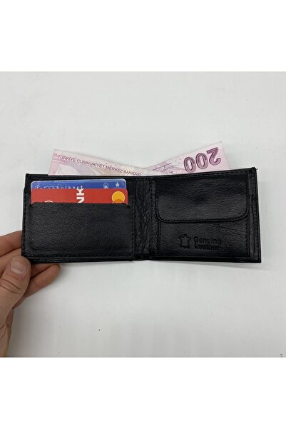 MKM Başaran محفظة جلدية حقيقية - محفظة رجالية - محفظة حامل بطاقات - مع حجرة ل...