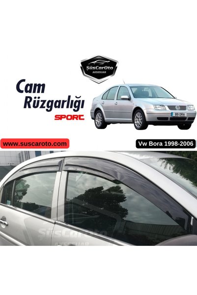 ŞüsCarOto Aksesuar Vw Bora 1998-2006 Uyumlu Mugen Cam Rüzgarlığı Seti Piano B...
