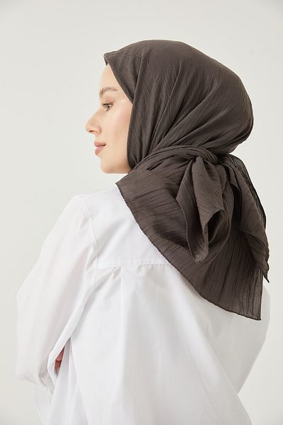 FRESCO SCARFS Γυναικείο μαντήλι Hijab Bamboo Kraş*ανθρακί