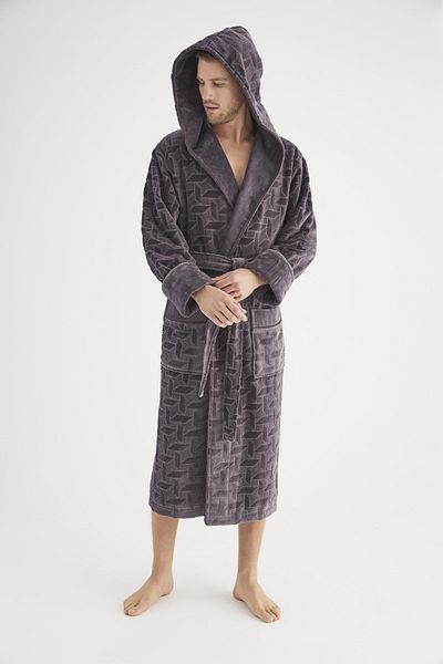 Nuşa Ανδρικό μπουρνούζι Jacquard 100% Cotton