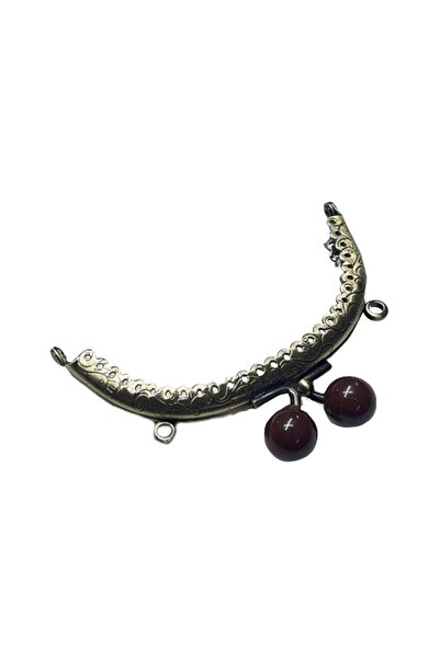 EleganTShoP Çanta Sapı Cüzdan Bursu Boncuklu Metal 10,5cm Oval Csalt15