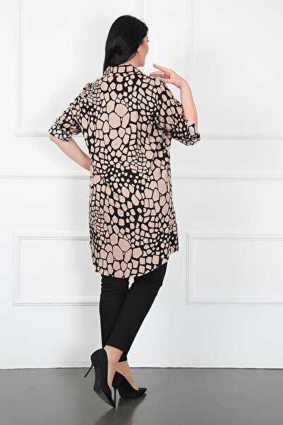 By Alba Collection Γυναικείο τουνίκ με μοτίβο βισκόζης από βαμβακερό βιζόν