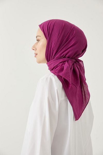 FRESCO SCARFS Γυναικείο μαντήλι Hijab Bamboo Kraş*μωβ