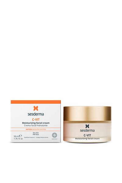 Sesderma Feuchtigkeitsspendende Gesichtscreme 50 ml mit Vitamin C und aufhellendem Gel