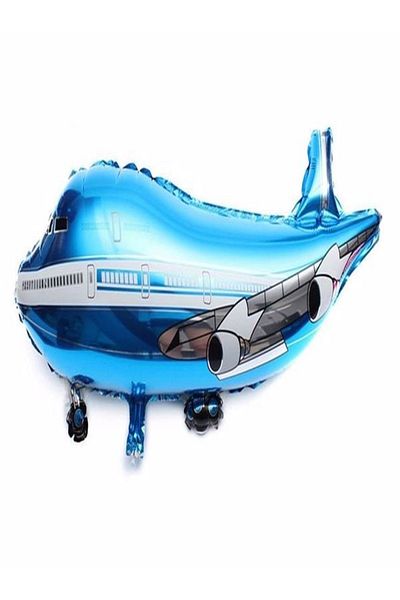 DÜVENCİ TİCARET Blue Airplane Foil Balloon