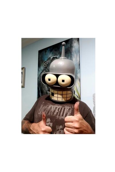 TuransoyCraft Futurama Bender Giyilebilir Kask