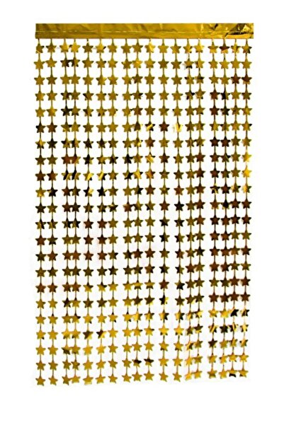 Parti dolabı Gold Fon Arka Perde Işıltılı Yıldızlı Ramazan Bayramı Kendinden Yapışkanlı Altın Sarısı Yıldız Duvar