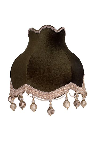 Dekovien Vintage Khaki Green Velvet - Quality Lampshade Workmanship for Living Room Ab0354