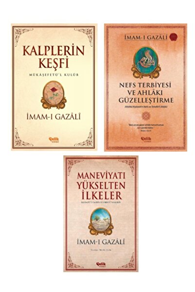 Çelik Yayınevi Imam-ı Gazali Seti Kalplerin Keşfi - Nefs Terbiyesi - Maneviya...
