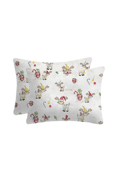 Lief Home 100% Cotton Flannel Zippered Pillow Case| 50x70 (2 Pieces)