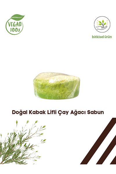Karşı Köyden Natural Pumpkin Fiber Tea Tree Soap 100 G
