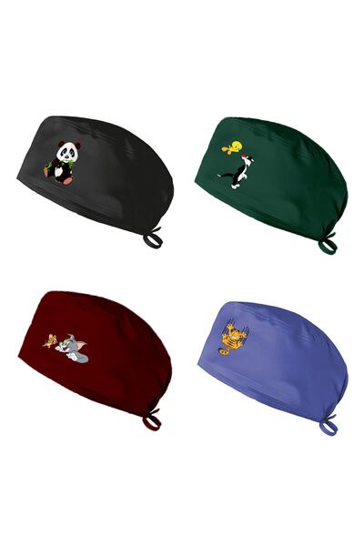 bonecim 4'lü Standart Kalıp Bone Karışık Doktor Hemşire Aşçı Diş Doktoru Bone...