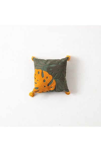 SWITA Single Premium Punch Embroidered Throw Pillow Cover