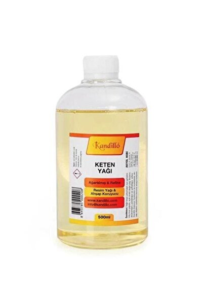 Dünya Magnet Ağartılmış Keten Yağı 500 Ml. Rafine Resim Yağı Linseed Oil Blea...
