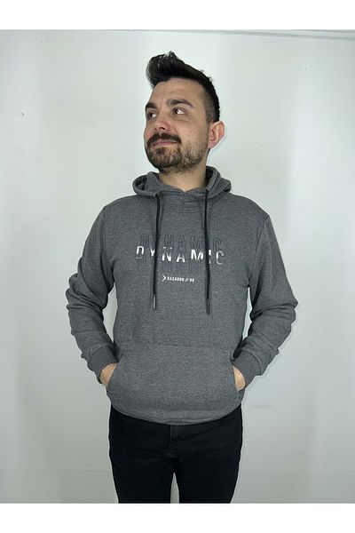 Cazador Ανδρικά ρούχα Anthracite Hooded Sweat 5058 - 3 Σχοινιά.