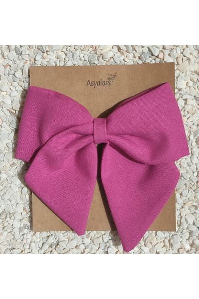 Asyakuscollection القوس الفوشيا النسائي بإبزيم تلقائي