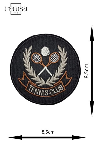 REMSATİC Ütü Ile Yapışan Arma - Yama - Patch - Tennis Modeli (8,5cm X 8,5cm)