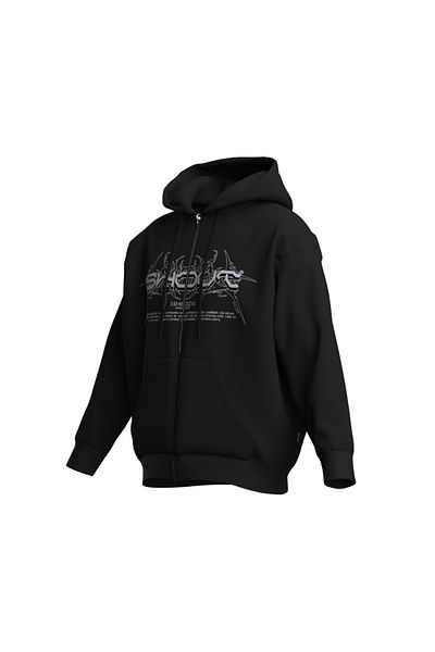 Shout Υπερμεγέθη κουκούλα Asmodeus Unisex με φερμουάρ