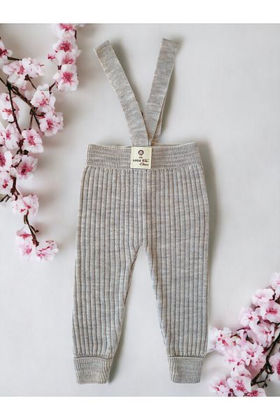 gogo bici Flexible Knitwear Salopet Tights - Cross Strap, Adjustable Length Jumpsuit Baby Kids
