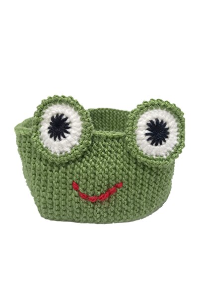 Elif El Örgü Çocuk Kurbağa Saç Bandana