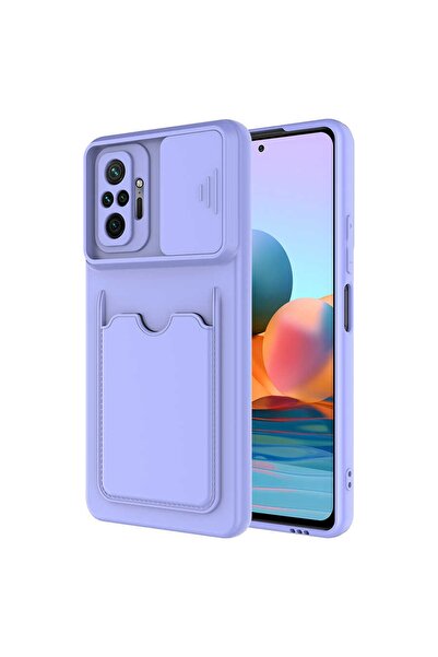 ZM STORE حافظة هاتف Xiaomi Redmi Note 10 Pro مع حامل بطاقة وغطاء حماية للكامي...