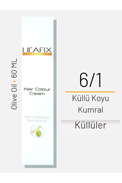 Lilafix Saç Boyası No 6/1 Küllü Koyu Kumral 60ml