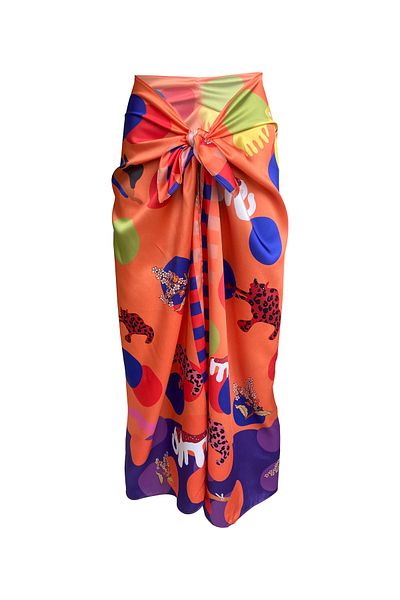 Bolder Elena Polka Dot Orange Pareo (Not Revealing)