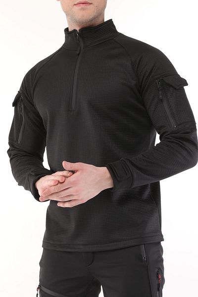 GHASSY CO. Men's Water and Windproof Ripstop Military Tactical Army Combat Half Zipper