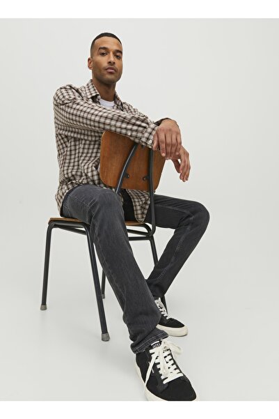 Jack & Jones Normal Bel Dar Siyah Erkek Denim Pantolon Jjıglenn Jjevan Am 777...