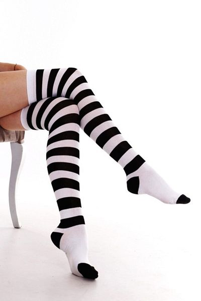 Leement socks Дамски висококачествени стилни памучни чорапи до коленете