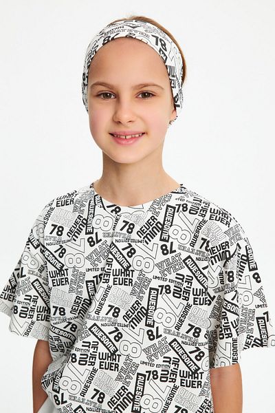 Babygiz Girl's Cotton Combed Anti-Slip Ultra Light Flexible Patterned Hair Band Bandana