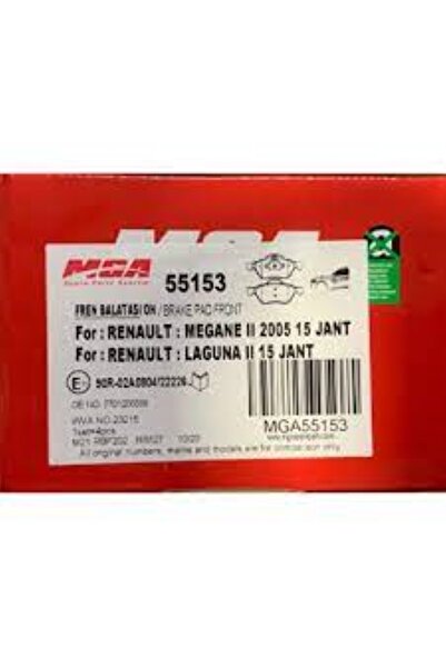 Ön Fren Balatası Renault Megane Iı 05 Laguna Iı 15 Jant Dısk 280mm 55153
