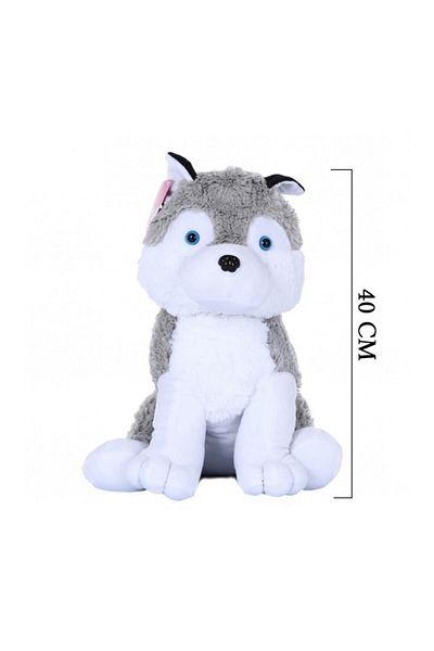 SELAY TOYS Plush Dog Toy 40 Cm Large Size Husky Dog Siberian Husky