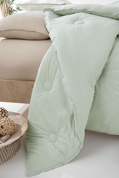Yataş Lupa Soft Double Combed Cotton Quilt 300 Gr/M2 - Sage