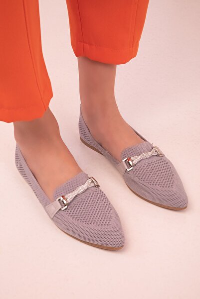 SOHO Gray Women's Ballerinas 17902