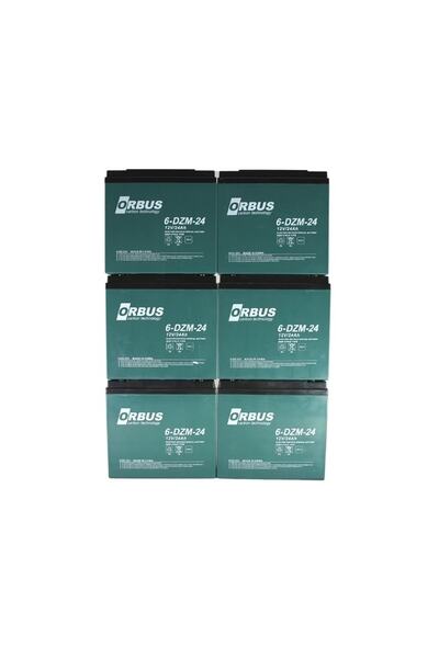ORBUS 12 V 24 Ah Jel 6,lı Set Elektrikli Motosiklet Aküsü 20ah