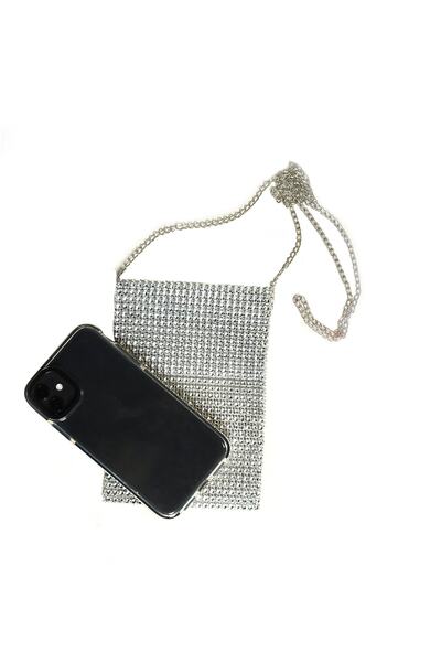 Classy Telefon Çantası, Kristal Taşlı Bel Çantası, Taşlı Omuz Çantası, Kol Çantası Ve Telefon Aksesuarı