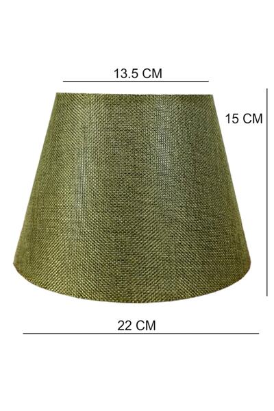 Art&Gift Khaki Gray Fabric Lampshade Cap Ready Hat