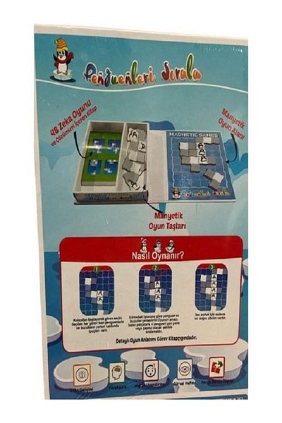 DIY Toys Diytoy Magnetic Intelligence Game Sort the Penguins/intelligence Game/Box Game