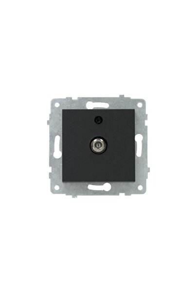 Gözde aydınlatma Ovivo Grano Siyah Tv Uydu Prizi Çerçeve Dahil