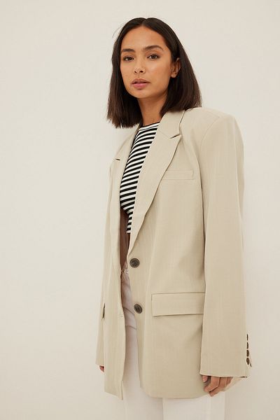 Na-Kd Blazer - Beige - Regular Fit