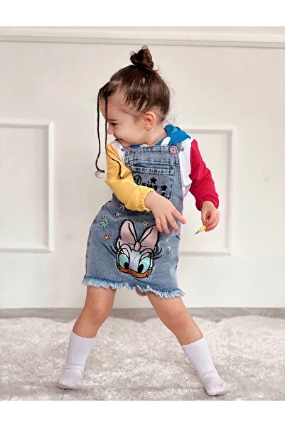 tunay moda Kot Salopet Ve Sweat Kombin