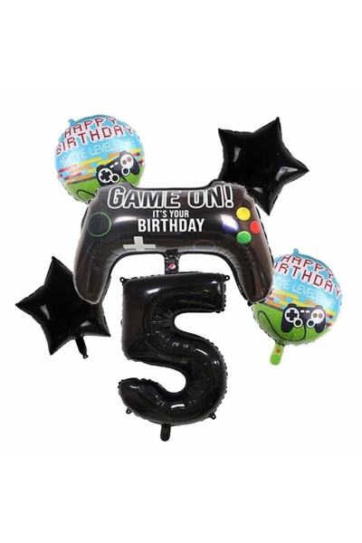 DÜVENCİ TİCARET Birthday Party Decorations - Game Console Concept Balloons Set